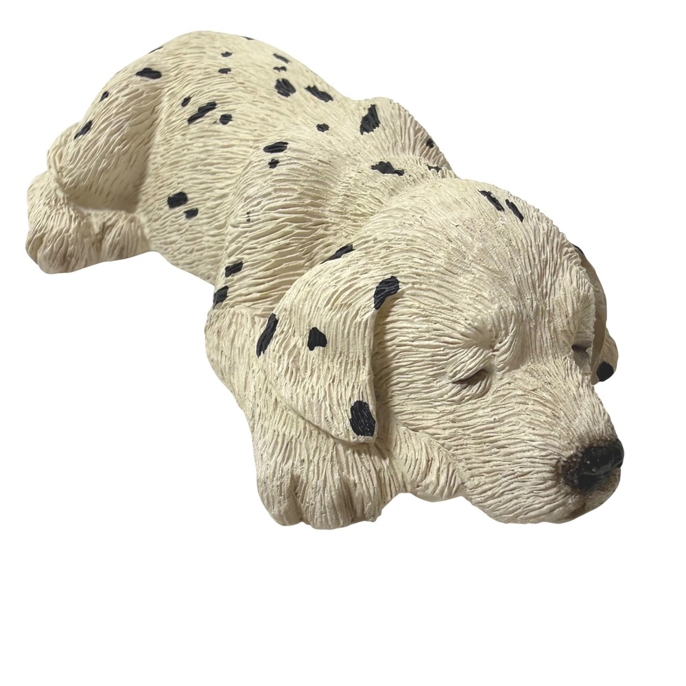 Sandicast Dalmatian Puppy Figurine Domino S43 Sleeping Dog Sandra Brue 1988 4"